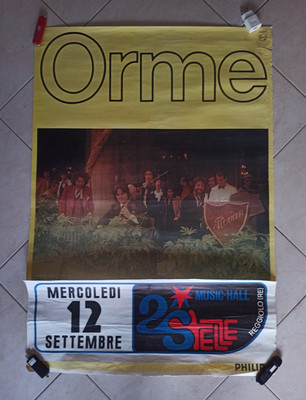 LE ORME Original Konzert Poster FLORIAN TOUR / DUE STELLE REGGIOLO 1979