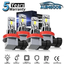 For Ram 3500 2019-2020 4x LED Headlight Combo Kit Hi-Lo Beam Bulbs Super Bright