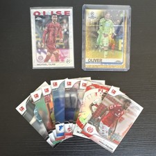 Topps Chrome UEFA Champions League & Bundesliga Card Lot - Baumann, Olise, Trapp