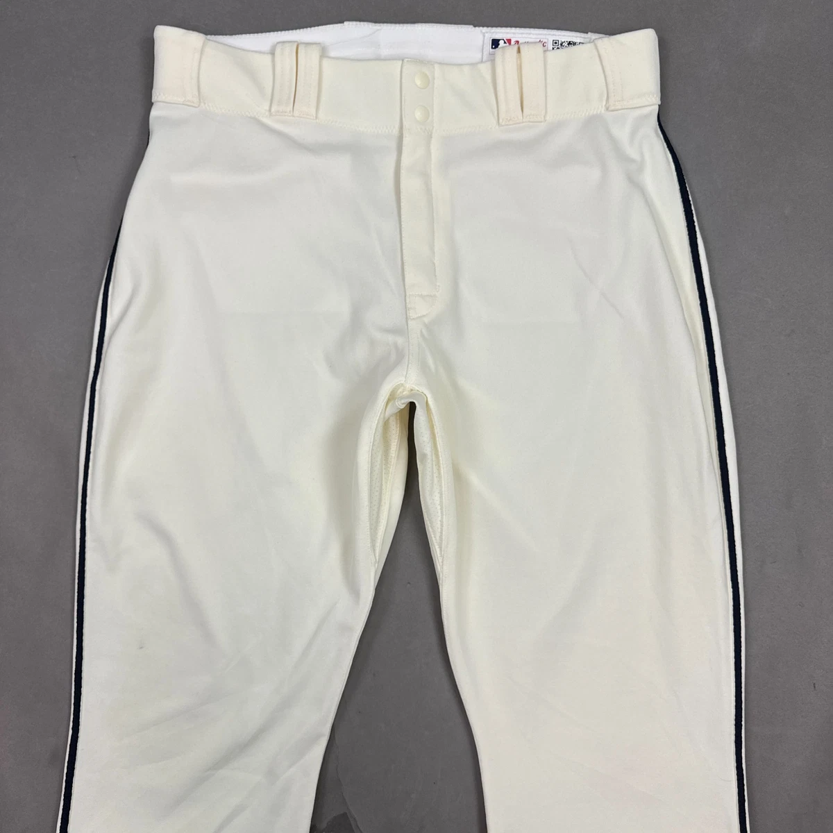 Pantalon Baseball Majestic Homme – Taille 34 – Blanc/rouge – Cheville Conique – Collection