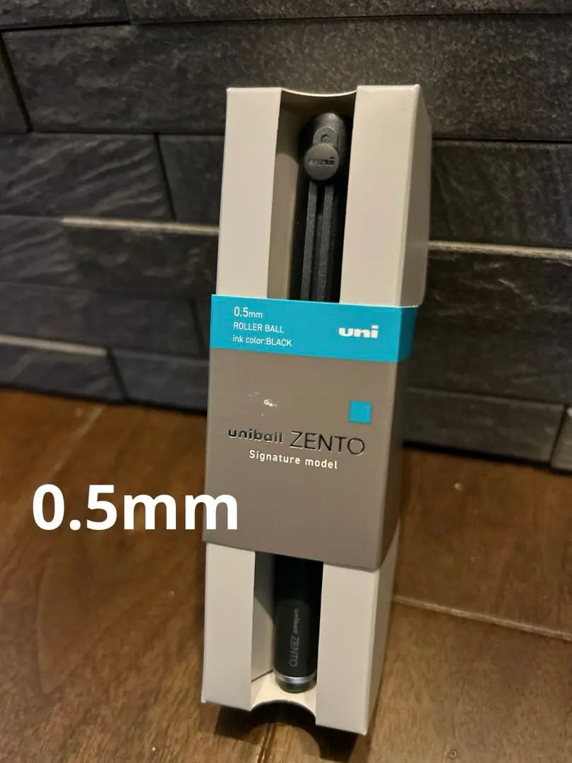 NEW Mitsubishi Pencil Uniball Zento Signature Model Metallic Black 0.5mm F/S