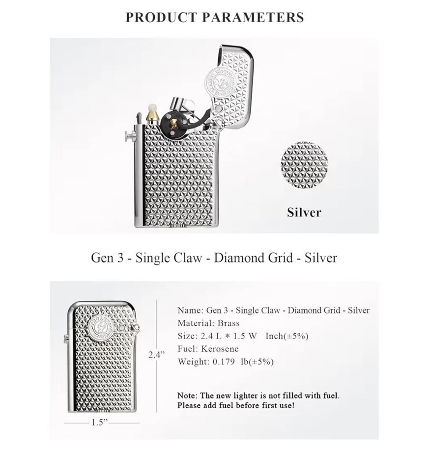 Clásico Retro Recargable Latón Queroseno Encendedor-Coleccionable-Suave-Llama Foto 4 de 4