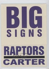 2003-04 Fleer Platinum Big Signs Vince Carter #15BS HOF 0b9