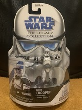 New In Box Star Wars The Legacy Collection Clone Trooper Coruscant Landing BD17