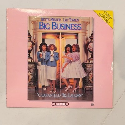BIG BUSINESS LaserDisc 1988 Comedy Bette Midler Lily Tomlin EP Touchstone
