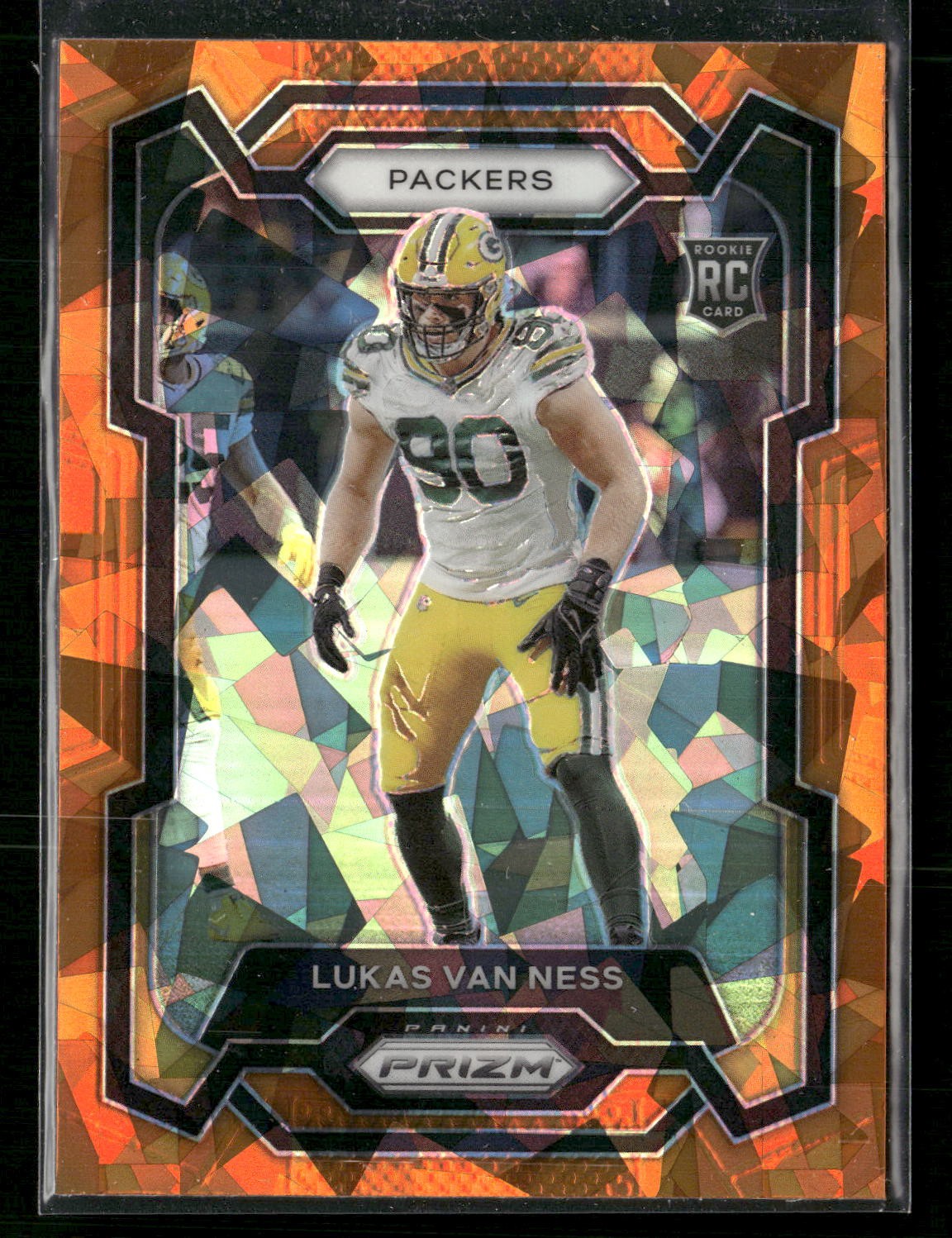 2023 Panini Prizm #336 Lukas Van Ness Orange Ice