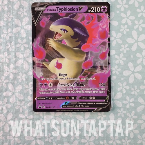 Pokemon Card Hisuian Typhlosion V SWSH237 Black Star Promo Divergent Powers Tin