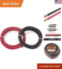 Heavy-Duty 4 Gauge Flexible Welding Cable, 600V Copper, 10 Feet, Quality Assured
