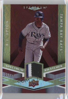 2009 Upper Deck Spectrum Swatches Maroon 21/25 BJ Upton #SS-BJ Patch Auto o2h