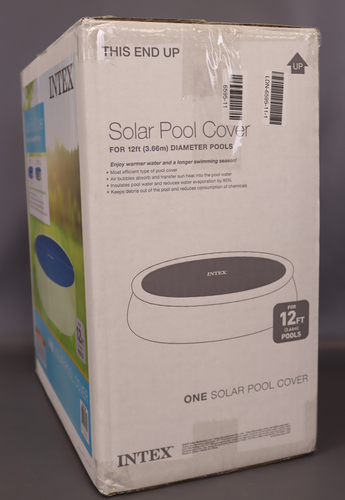 Intex 12 Ft ( 3.66m ) Round Easy Set and Metal Frame Swimming Pool Solar Tarp - Picture 4 of 4