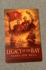 Tampa Bay Buccaneers Brady And Gronk Metal Sign 8x12”