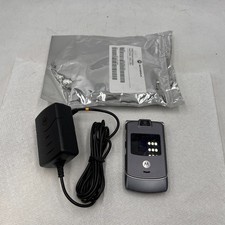 Vintage Motorola RAZR V3c - Gray Verizon 2G Flip Phone NEEDS BATTERY 