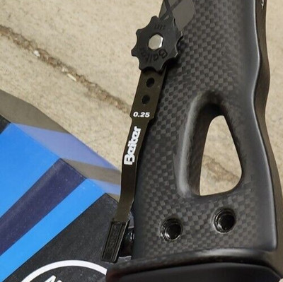 BLACK BEITER CLICKER 0.25 BLADE KL632 WHEEL SCREW 6-32 3/8'' BENT PLATE RECURVE