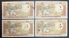 Madagascar - Lot of 4 100 Francs Circulated Banknotes - Ref AU29