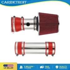 Cold Air Intake System For Ford Bronco F-150 1994 - 1996 5.8L with Red Filter