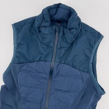 Lululemon Down For It All Vest Women 6 Navy Blue Quilted Puffer Running LW4AVLS