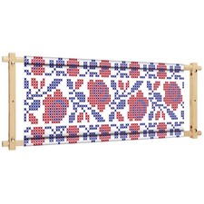 33 x 12 Inch Scroll Frame for Cross Stitch Needlepoint Embroidery Scroll Wood...