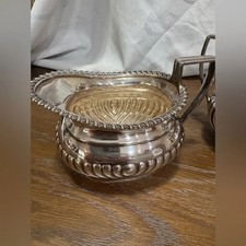 Elkington Plate 18854 Silver Creamer and Sugar Set