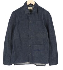 Nudie Jeans Tryggve Veste Homme M Sombre Deux Par Un Polo Bio Boutonné En Denim