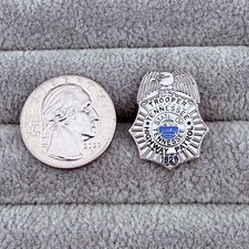 Tennessee Highway Patrol Trooper Silver Tone Mini Novelty Badge Pin #63360