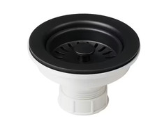 KRAUS 4-1/2 in. Kitchen Sink Strainer in Black