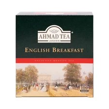 Ahmad Tea English Breakfast Tea 100 Teabags Strong Black Tea Blend