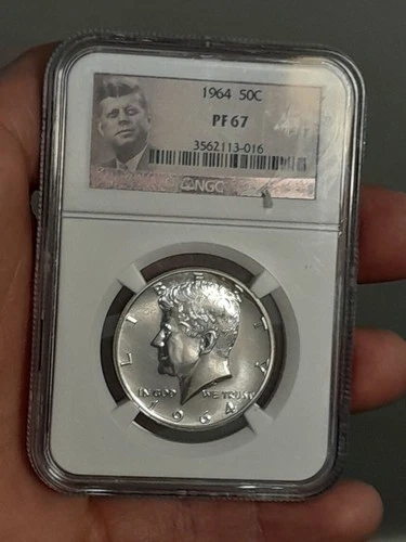 1964 Kennedy Proof Half Dollar 50c Silver Graded NGC PF67