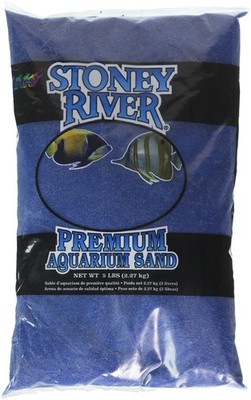 Stoney River Blue Aquatic Sand Freshwater and Marine Aquariums, 5Pound Bag