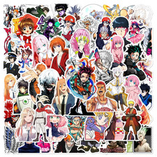 10 Pack Mixed Anime Sticker Set Animation Stickers Demon Slayer DBZ One Piece