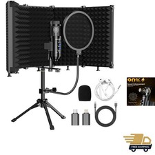 Upgraded Studio Recording Microphone with Isolation Shield  Pop Filter - Mus...
