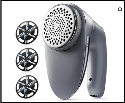 POPCHOSE Fabric Shaver, Rechargeable Lint Remover Defuzzer Sweater Shaver, Fu...