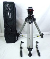 Vintage Miller Fluid Heads Tripod with extra handle+sachtler carry bag