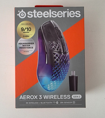 SteelSeries Aerox 3 Wireless Gen 2 Shadow   NEU OVP + Rechnung
