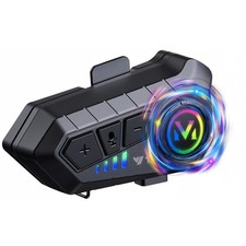 Motorcycle Helmet Bluetooth Headset Speakers with HiFi Sound,Noise Cancellati...