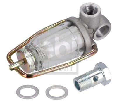 FEBI BILSTEIN Kraftstofffilter 35084 mit Schauglas Vorfilter für MERCEDES SCANIA