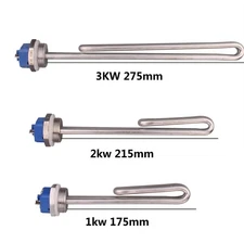 240v Tubular Electric Water Heater 1"BSP 1/2/3kw SUS304 Immersion Heating Kits