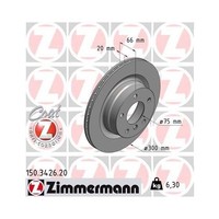 Zimmermann 150.3426.20 Bremsscheibe Hinterachse FüR Bmw Bmw (Brilliance)