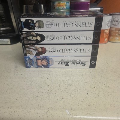 Steins Gate + Steins Gate 0 Manga Volumes 1-3 Complete English Htf Oop
