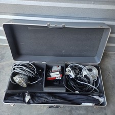 Norman 404 400WS Studio Flash Lighting Kit LH52 Heads Reflectors Case TESTED