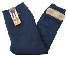 Eddie Bauer 11971 NEW Men's Faux Shearling Lined Jogger Pants MSRP 90