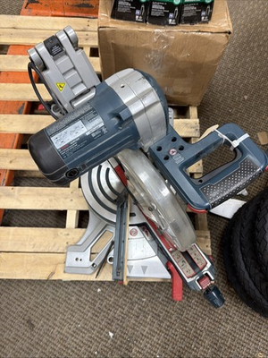 #ad Bosch 12 Inch Dual Bevel Glide Miter Saw GCM12SD EUC $449.99