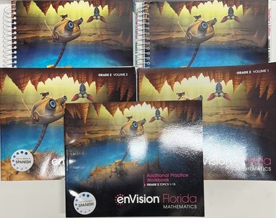 Grade 2 Envision Math Florida Student Teacher Edition Curriculum Homeschool Lot