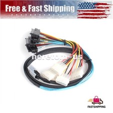 Mini SAS SFF-8087 to 4 x SFF-8482 w/ IDE Internal Breakout Power Cable 1M/3.3FT