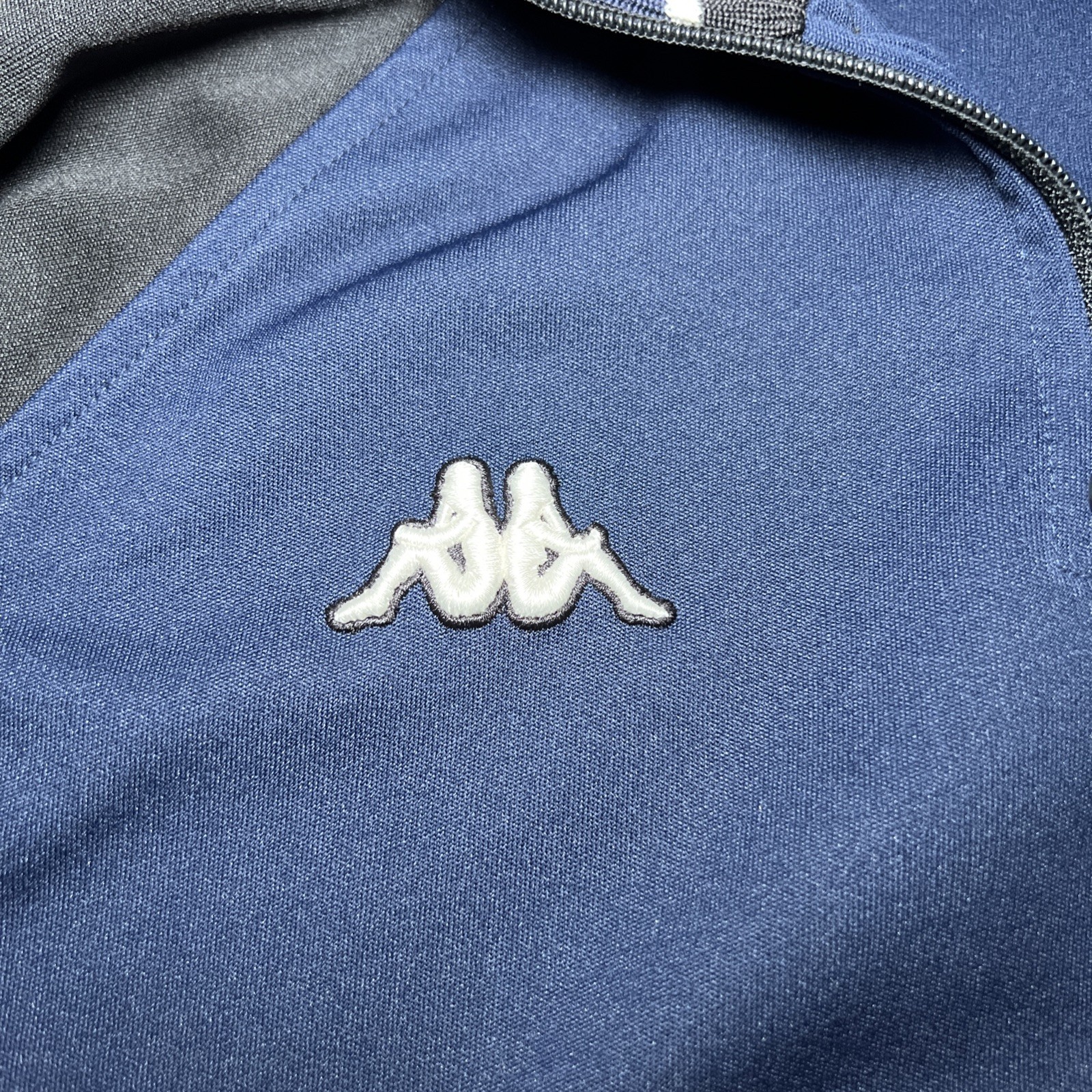 Vintage Kappa 1/4 Zip Boxy Fit Track Jacket Olympic 90s Logo Y2K