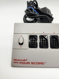 Four Score Nintendo Controller NES 4 Player Fun CLEANED TESTED NES-034 Mint Rare
