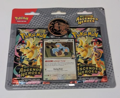 Pokemon Ascended Heroes Collection - Larry - 2 Booster Packs
