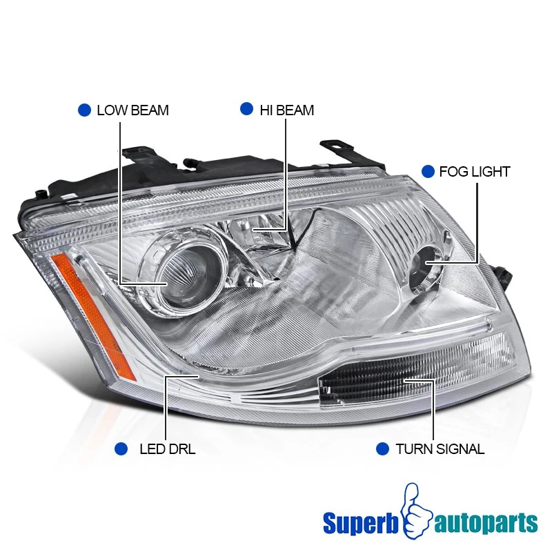 Fits 1999-2006 Audi TT 99-06 LED Light Bar Projector Headlights Head Lamps - Изображение 3 из 4