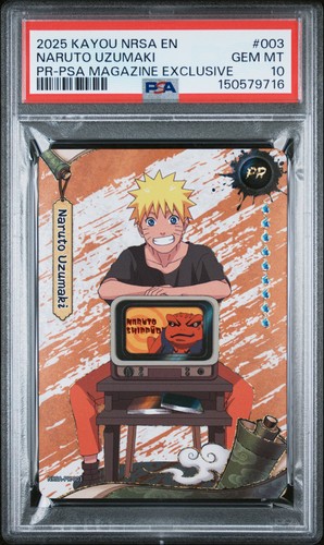 2025 PSA MAGAZINE EXCLUSIVE #003 NARUTO UZUMAKI PSA 10