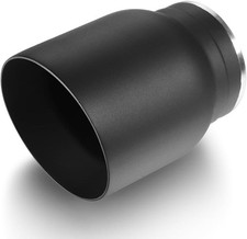 3" Inlet Universal Exhaust Tip, 4" Outlet - 5" Long Double Wall 3  x4"x5" Black