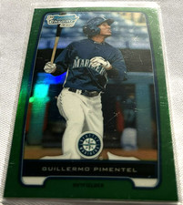 2012 Bowman Chrome Baseball Guillermo Pimentel Seattle Mariners Green Refractor